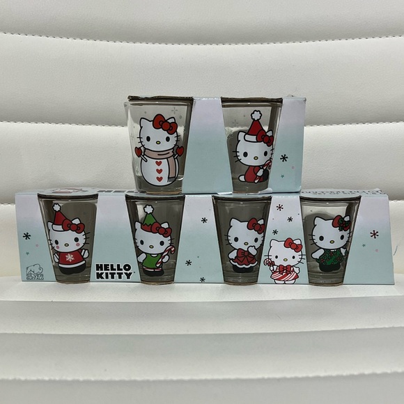 Hello Kitty Kitchen Nib Hello Kitty Shot Glasses Poshmark